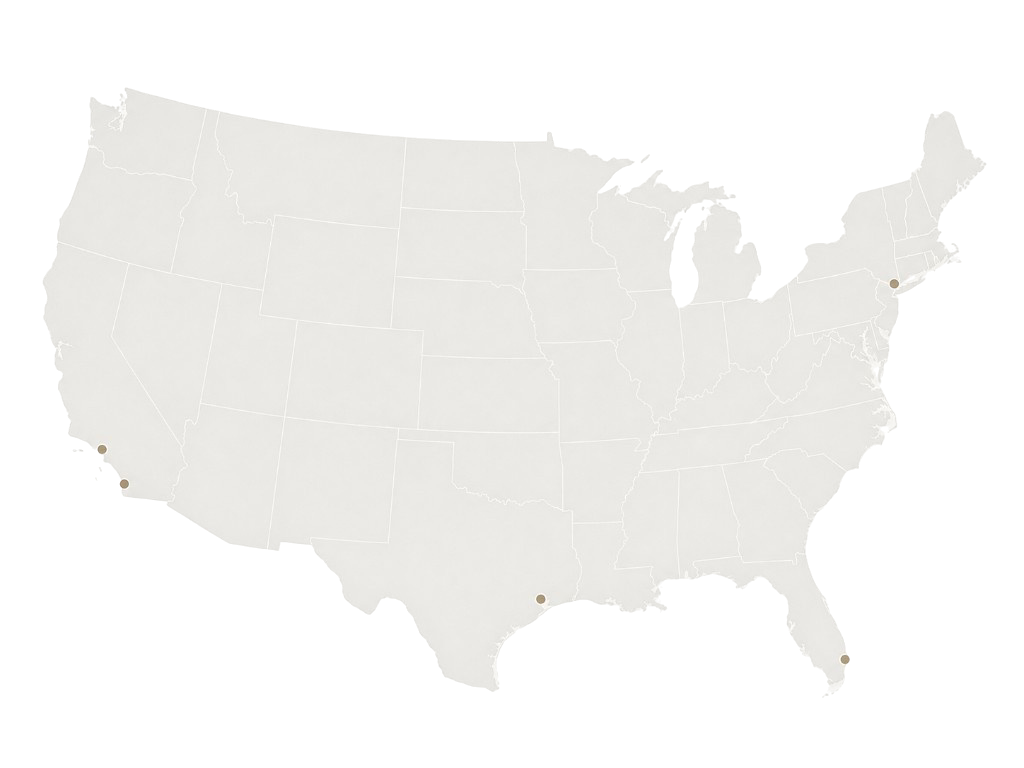 Map of U.S. service areas covered by JennAir Appliance Repair