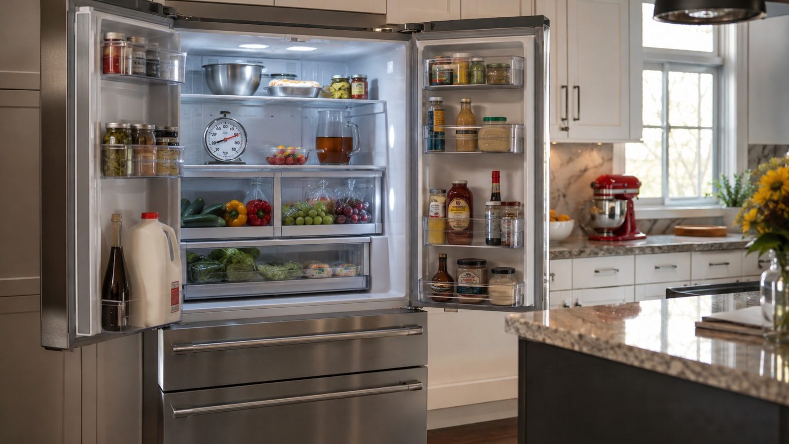 Built-In Jennair Refrigerator Running
